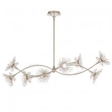 Schonbek Forever SJ7708-22R - Coquette 8 Light 120/277V LED Linear Pendant in Heirloom Gold with Clear Radiance Crystal