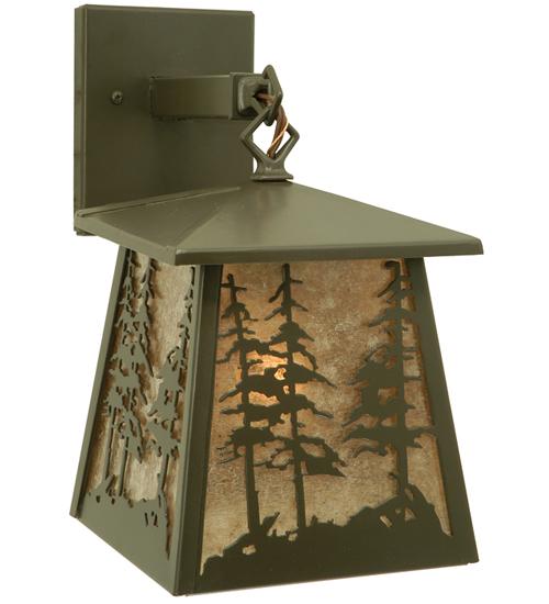 7"W Stillwater Tall Pines Hanging Wall Sconce