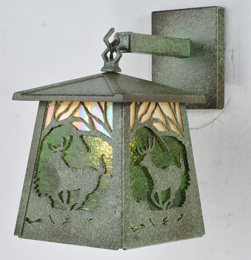 7" Wide Stillwater Deer at Dawn Hanging Wall Sconce