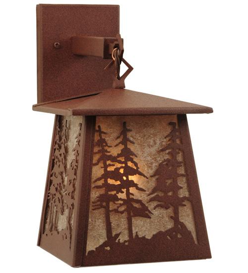 7"W Stillwater Tall Pines Hanging Wall Sconce