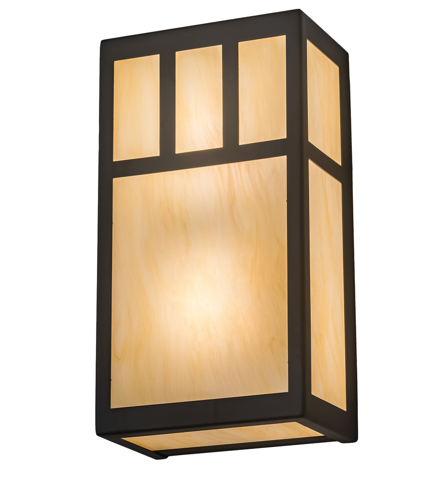 6.5" Wide Hyde Park Double Bar Mission Wall Sconce