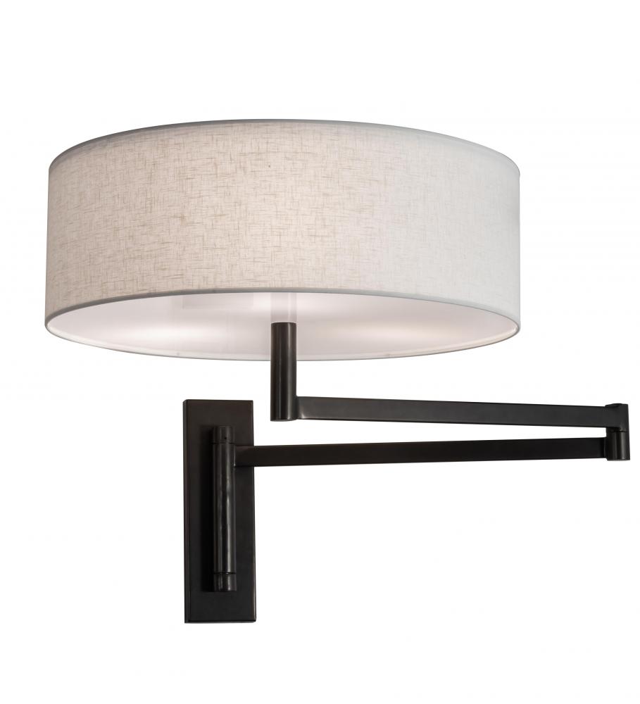 30" Wide Cilindro Textrene Wall Sconce