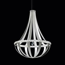Schonbek 1870 SCE130DN-LI1R - Crystal Empire LED 45in 120V Pendant in Iceberg Leather with Clear Radiance Crystal