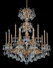 Schonbek 1870 5686-22S - Milano 15 Light 120V Chandelier in Heirloom Gold with Clear Crystals from Swarovski