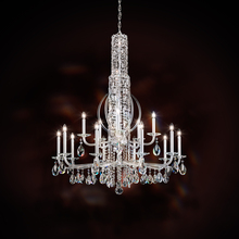 Schonbek 1870 RS8415N-401H - Siena 17 Light 120V Chandelier in Polished Stainless Steel with Clear Heritage Handcut Crystal