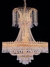 Crystorama 1472-GD-CL-MWP - Empire II 15 Light Clear Crystal Gold Chandelier