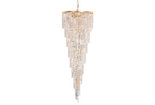 Crystorama 3710-GD-CL-MWP - 15 Light Gold Traditional Chandelier Draped In Clear Hand Cut Crystal