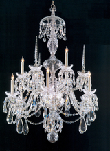 Crystorama 5070-CH-CL-MWP - Traditional Crystal 9 Light Chrome Chandelier