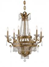 Crystorama 5156-AG-CL-MWP - Regal 9 Light Clear Crystal Brass Chandelier