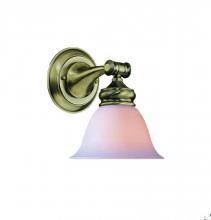 Crystorama 691-AB - Crystorama 1 Light Antique Brass Sconce