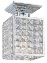 Crystorama 900-CH-CL-MWP - Chelsea 1 Light Crystal Square Semi-Flush
