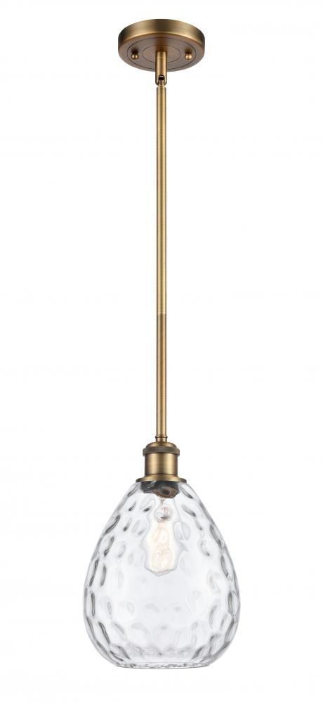 Waverly - 1 Light - 8 inch - Brushed Brass - Mini Pendant