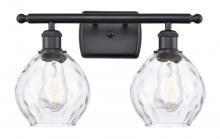 Innovations Lighting 516-2W-BK-G362 - Waverly - 2 Light - 16 inch - Matte Black - Bath Vanity Light