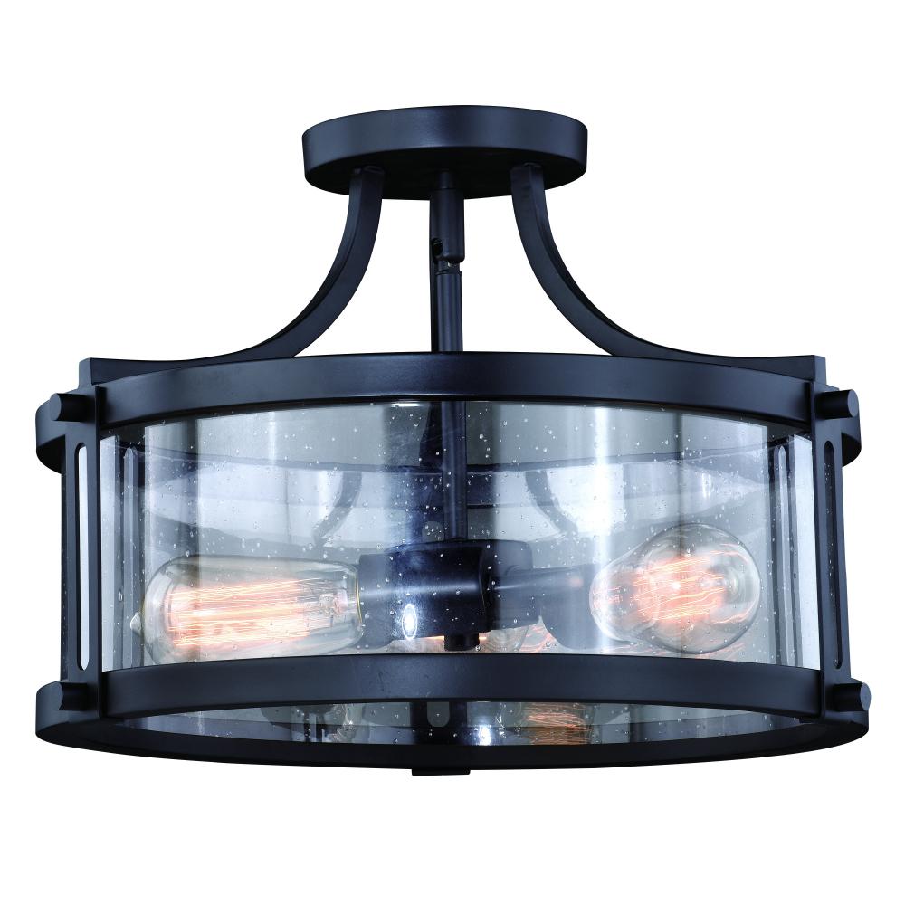 Vaxcel International Holbrook Semi Flush Ceiling Light - Thumbnail 2