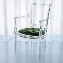 Global Views 3.31166 - Marilyn Acrylic Arm Chair-Emerald Green